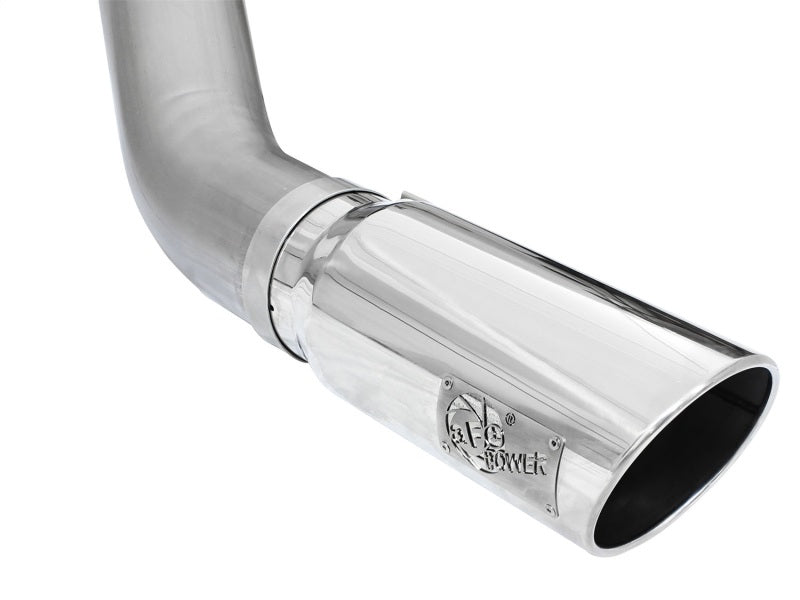 aFe 49-02051-1P MACHForce XP Exhaust Large Bore 5in DPF-Back Alu. 13-15 Dodge Trucks L6-6.7L (td) *Polish Tip