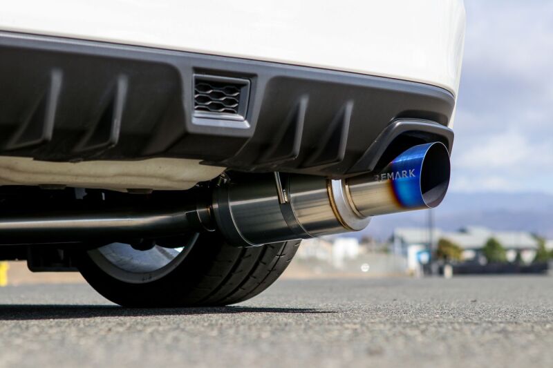 Remark RK-C1076S-01TFC 15-21 Subaru WRX STI R1 Spec Cat-Back Exhaust Single Exit - Full Titanium (Resonated)