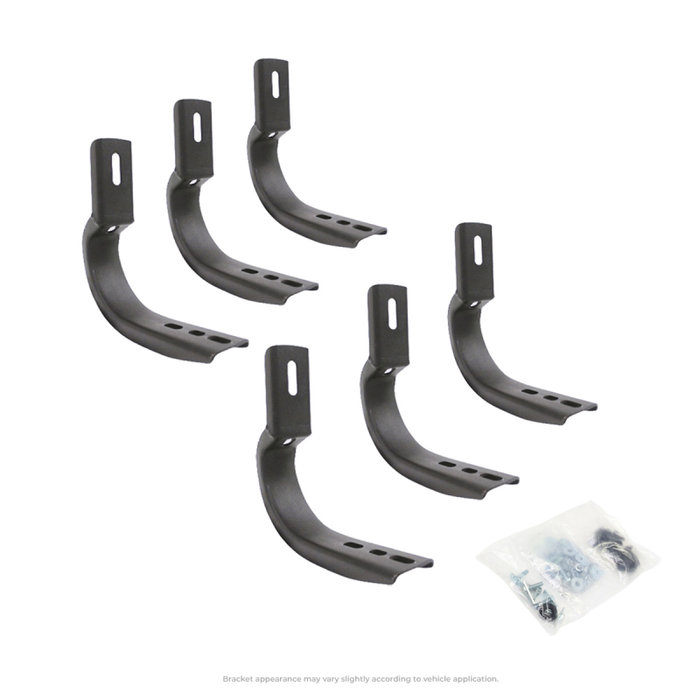 Go Rhino 6844355 2022 Toyota Tundra Crew Max / Double Cab 4dr Brackets (For OE Xtreme SideSteps) - Tex. Blk