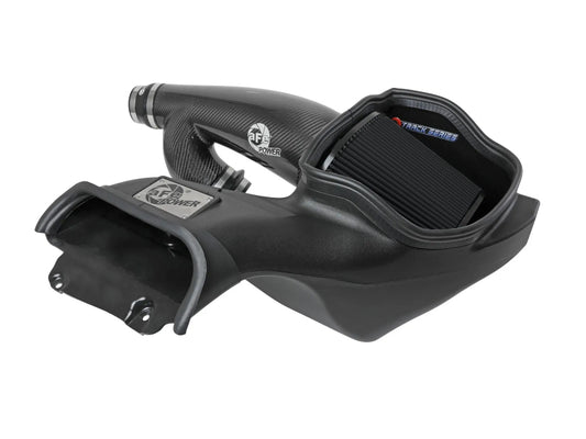 aFe 57-10031K 21-24 Ford F150 Raptor Track Series Carbon Fiber Cold Air Intake System w/ Black Pro 5R Filter