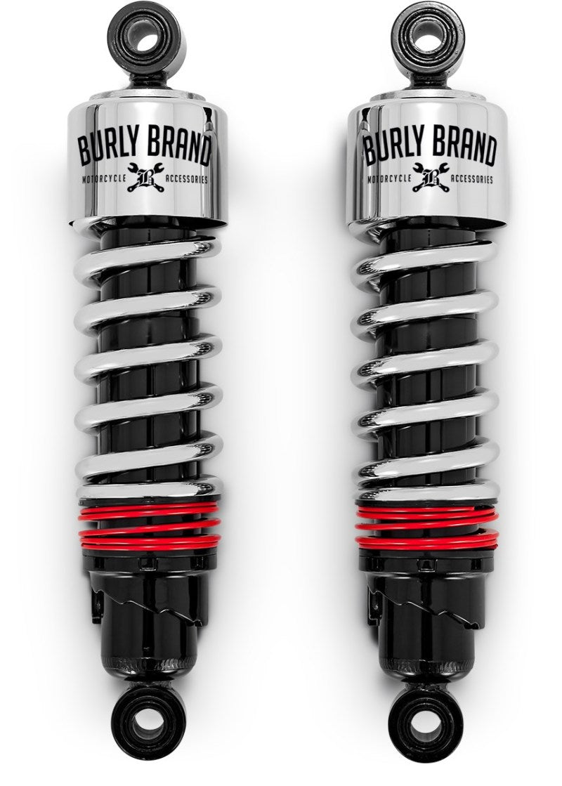 Burly Brand FLH Slammer Shocks - Chrome