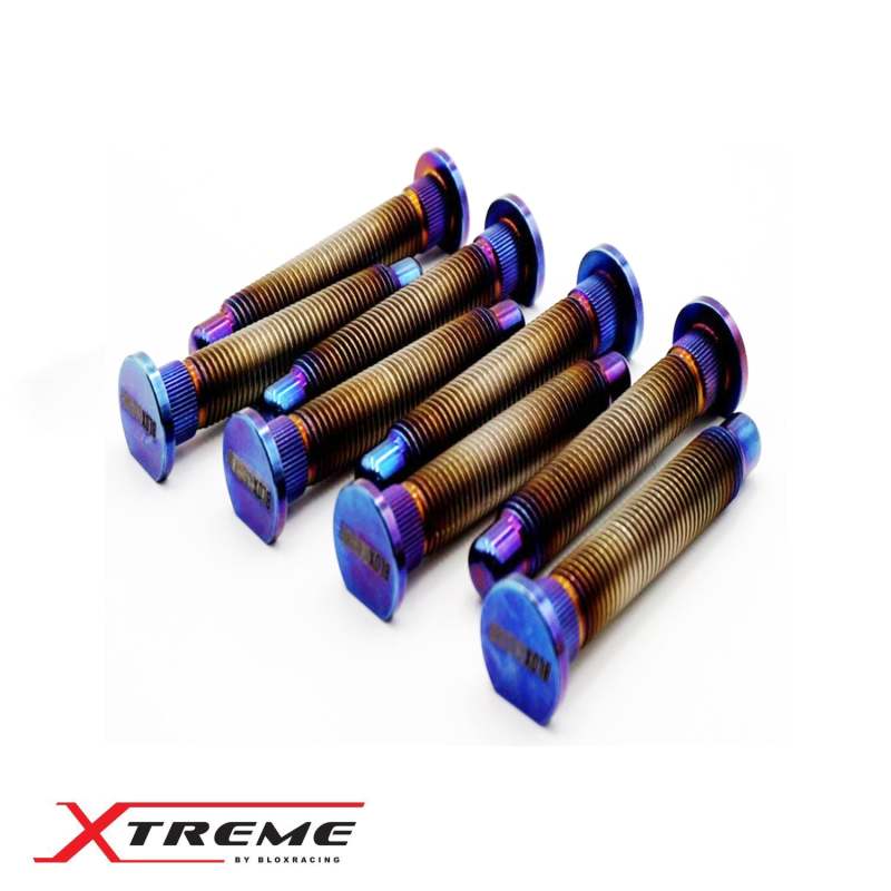BLOX Racing BXAC-00176-B Titanium Extended Wheel Studs M12X1.5mm 8Pcs Honda Fitment - Burnt