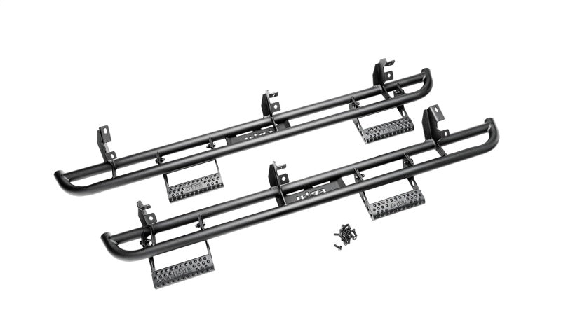N-Fab F214BRKRS4 RKR Step System 2021 Ford Bronco 4 Door - Tex. Black - 1.75in