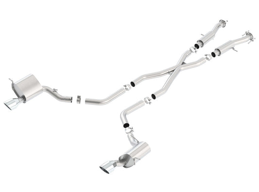 Borla 140633 2015 Jeep Grand Cherokee SRT8 ATAK Dual Round Rolled Exit Catback Exhaust