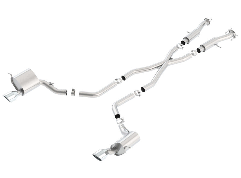 Borla 140633 2015 Jeep Grand Cherokee SRT8 ATAK Dual Round Rolled Exit Catback Exhaust