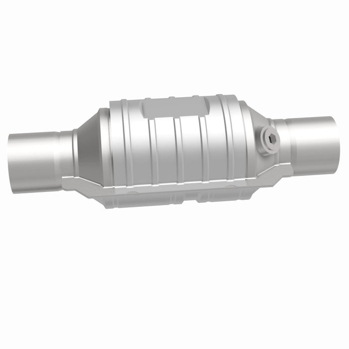 Magnaflow 51234 MagnaFlow Conv Univ 2in In/Out Ctr/Ctr Round 9in Body L x 5.125in W x 13in Overall L Single O2 Port