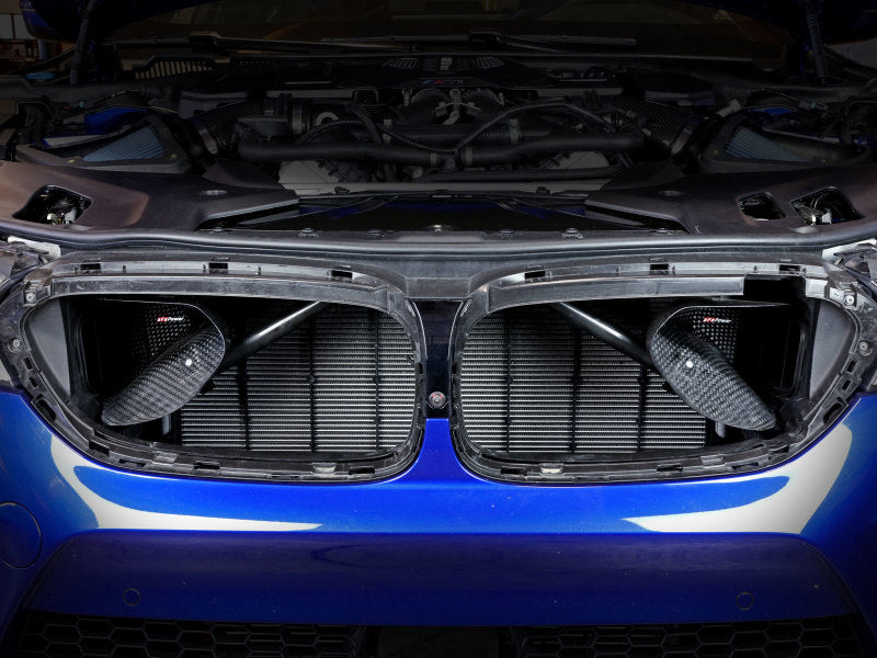 aFe 58-10005SC Momentum Black Series Carbon Fiber Dynamic Air Scoop - BMW M5 (F90) 18-19