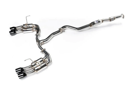 Invidia HS22WRXGM4SB 2022+ Subaru WRX Gemini Single Layer Quad Black Tip Cat-Back Exhaust