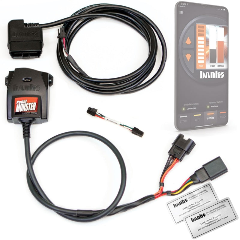 Banks Power 64310-C Pedal Monster Kit (Stand-Alone) 07-19 RAM 2500/3500/11-20 Ford F-Series 6.7L Use w/Phone