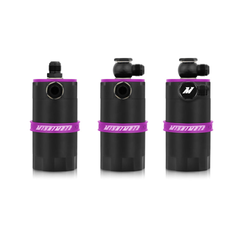 Mishimoto MMBCC-UNI-PR Universal Baffled Oil Catch Can - Purple