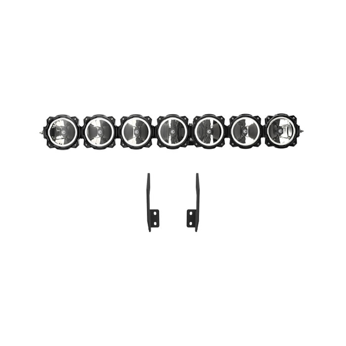 KC HiLiTES 91344 11-16 Ford Super Duty Gravity LED Pro6 7-Light Bar Kit - Front Bumper