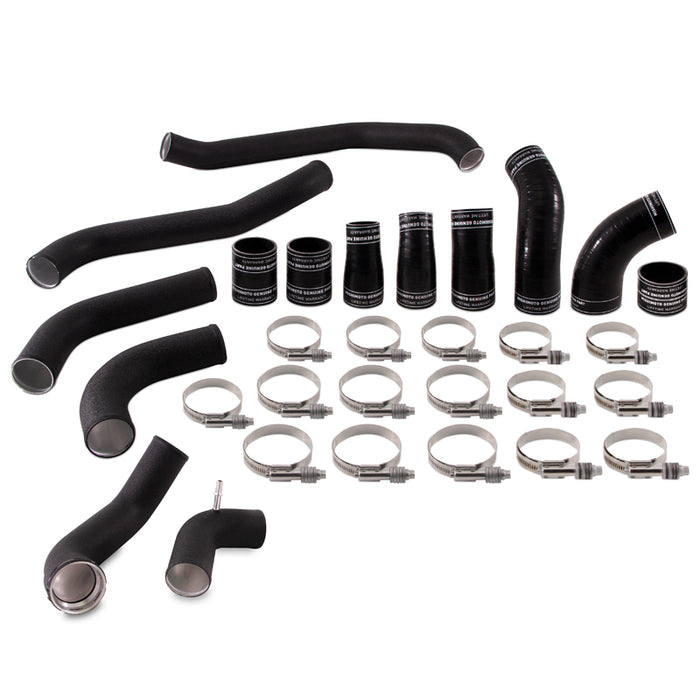 Mishimoto MMICP-F35T-17KWBK 2017+ Ford F150 3.5L EcoBoost Intercooler Pipe Kit - Wrinkle Black