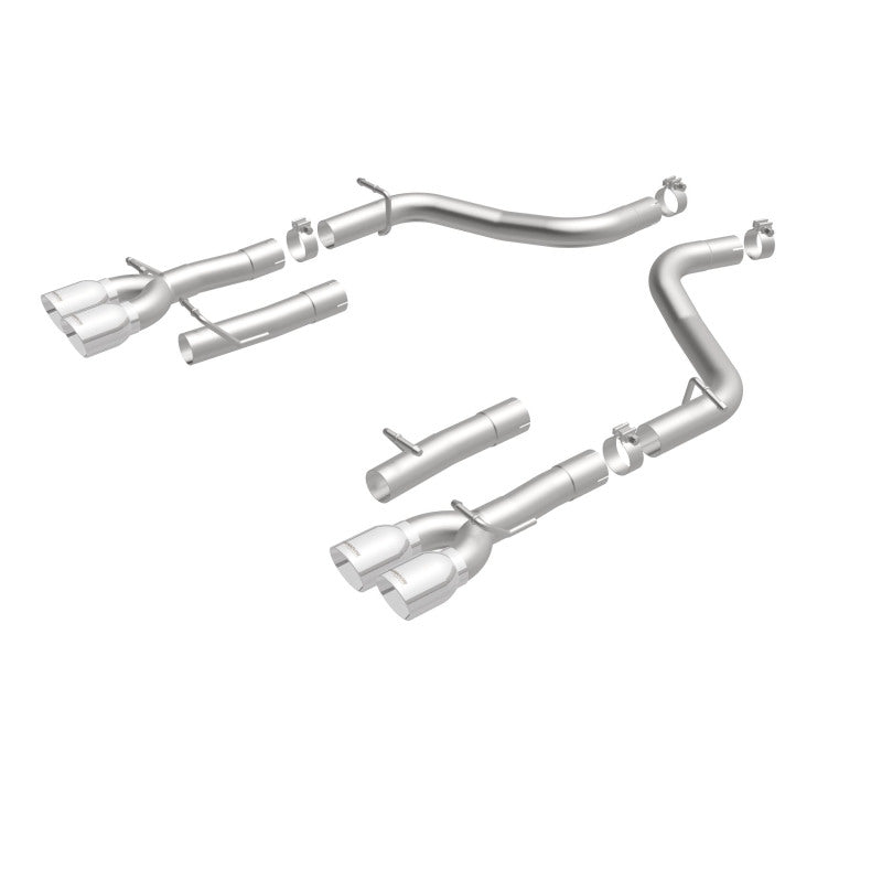 Magnaflow 19218 MagnaFlow Axle-Back, SS, 2.5in, Quad Split Rear 3.5in Tip 2015 Dodge Challenger 3.6L V6
