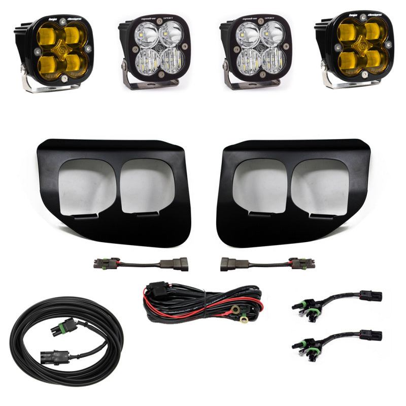Baja Designs 447739 Ford Super Duty (20-On) Fog Lights Dual FPK Amber SAE/Sport DC