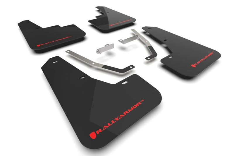 Rally Armor MF106-UR-BLK-RD 24-25 Subaru Crosstrek Black UR Mud Flap Red Logo
