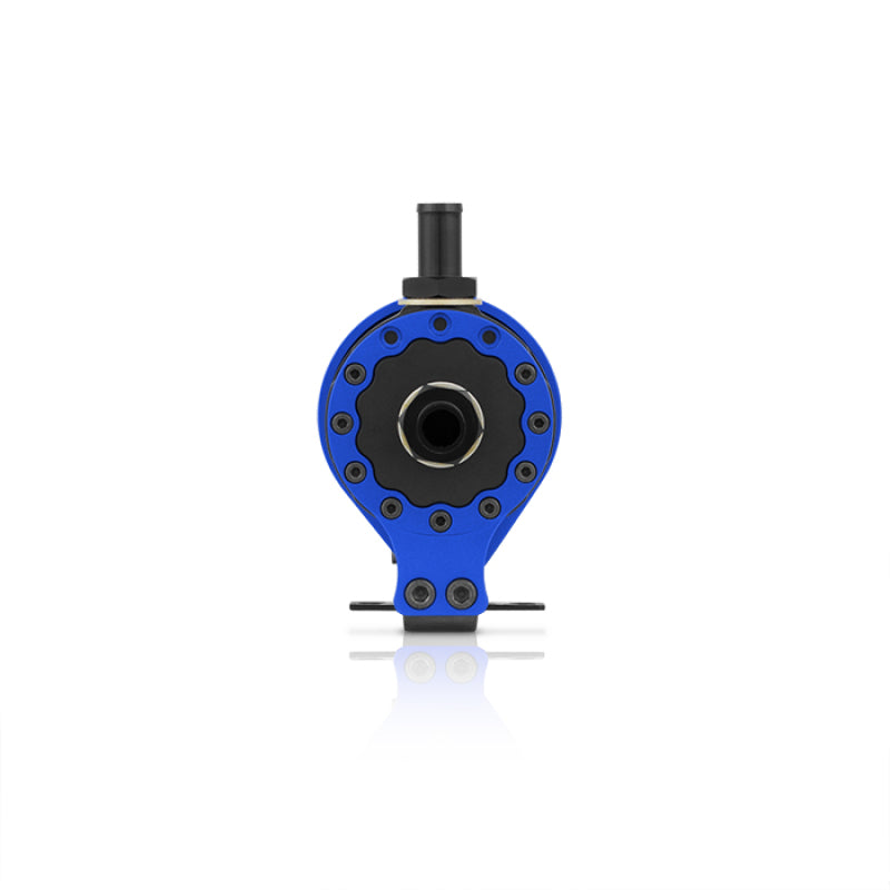 Mishimoto MMBCC-UNI-BL Universal Baffled Oil Catch Can - Blue