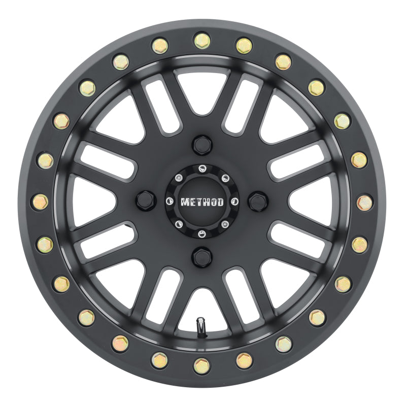 Method Wheels MR40648046544B Method MR406 UTV Beadlock 14x8 / 4+4/-2mm Offset / 4x156 / 132mm CB Matte Black Wheel