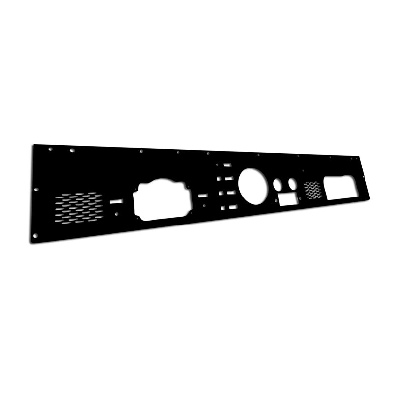 Rugged Ridge 13320.12 Dash Panel Pre-Cut Holes Black 76-86 Jeep CJ
