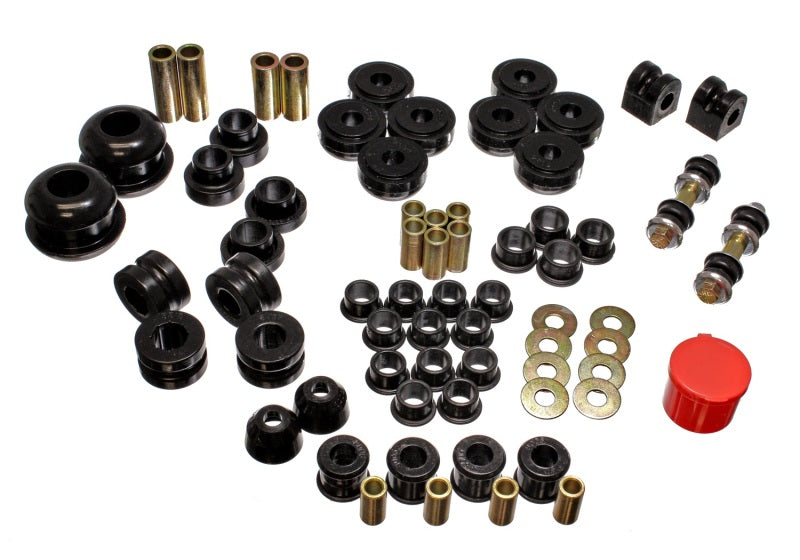 Energy Suspension 5.18106G 95-99 Dodge Neon FWD Black Hyper-flex Master Bushing Set
