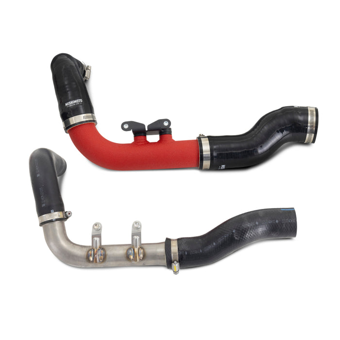 Mishimoto MMICP-GRC-23RD 2023+ Toyota GR Corolla Intercooler Pipe Kit - Wrinkle Red