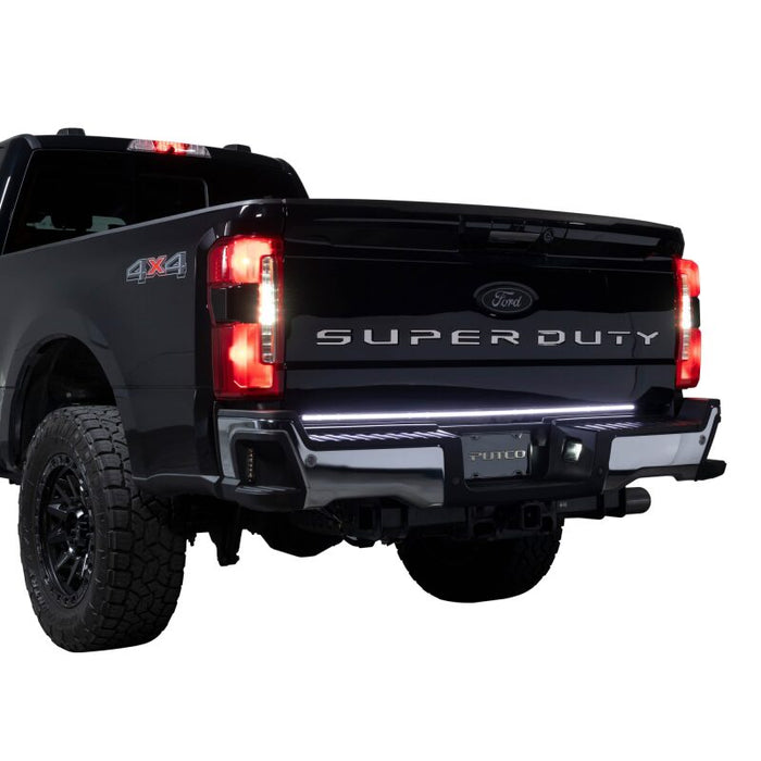 Putco 9203060-26 2024 Ford SuperDuty F-250 60In Direct Fit Red Blade Kit Tailgate Bars w/ LED Taillamps