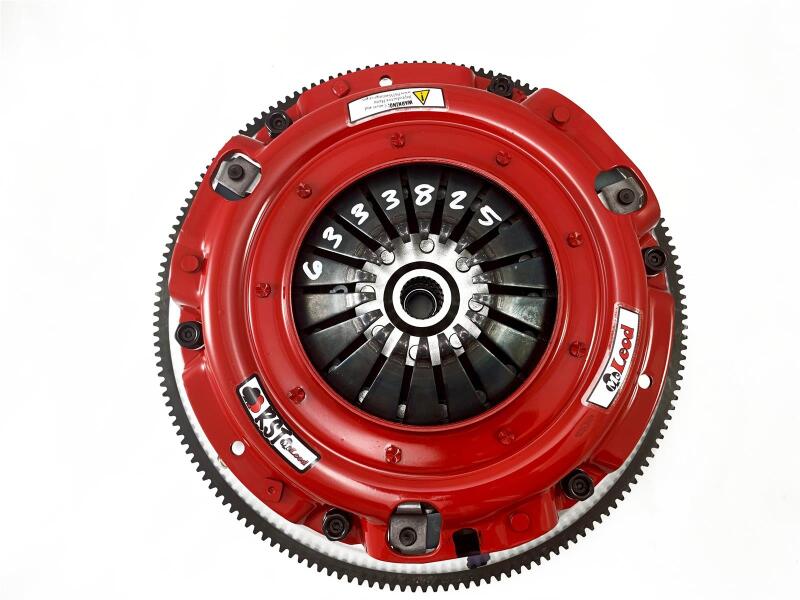 McLeod Racing 6333825 McLeod RST Twin Disc Clutch Kit 18-19 Ford Mustang GT 1 x 23 Spline 0 Bal w/164T 8 Bolt AL Flywheel