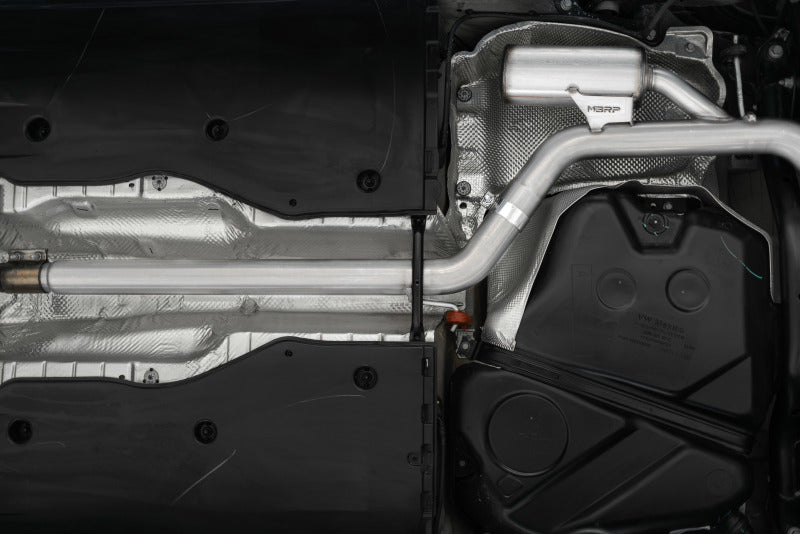 MBRP S46083CF 19-21 VW Jetta GLI T304 SS 3in Cat-Back Dual Split Rear Exit Exhaust - Carbon Fiber Tips