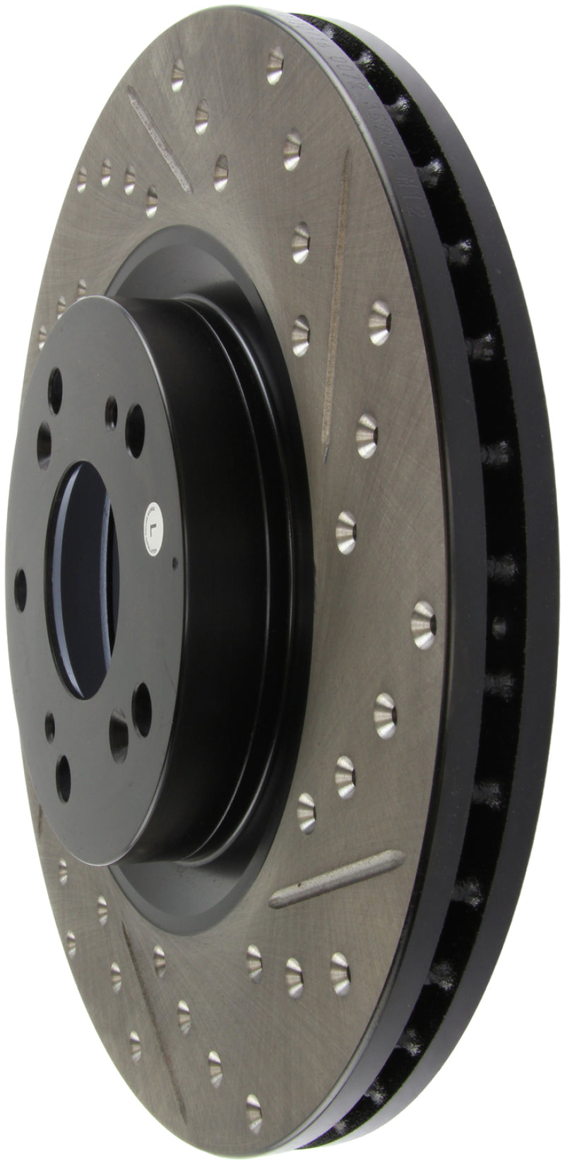 Stoptech 127.40057L StopTech 02-06 Acura RSX Type S / 06-09 Honda Civic Si Slotted & Drilled Left Front Rotor