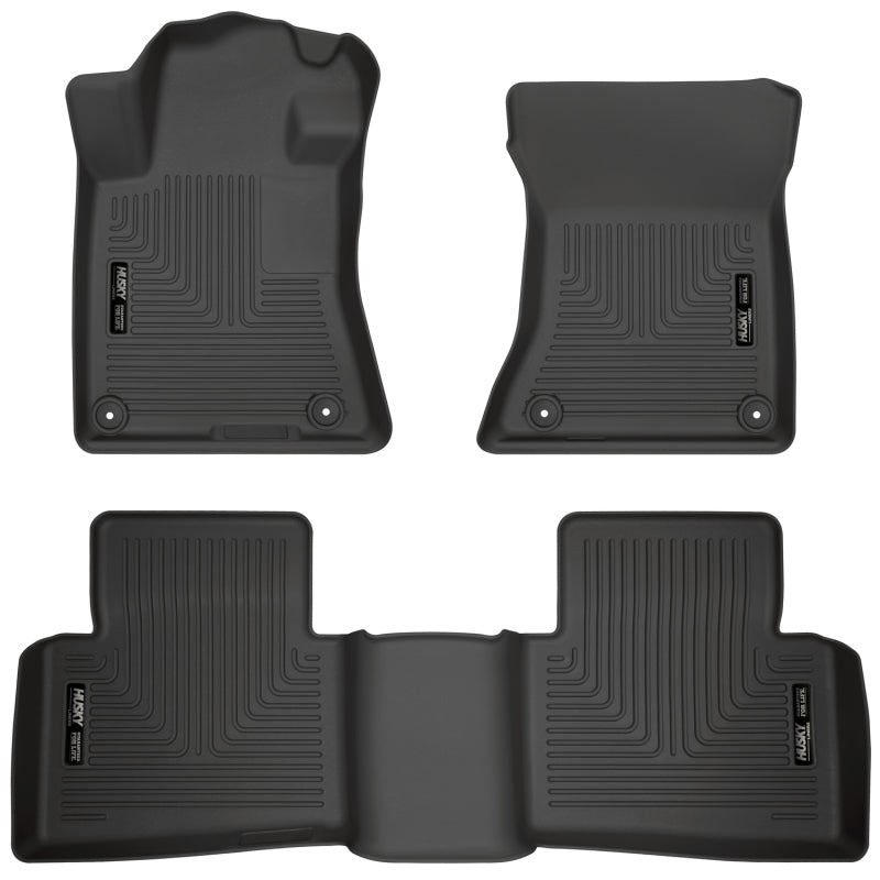 Husky Liners 99381 19-23 Nissan Altima WeatherBeater Black Front & Second Seat Floor Liner
