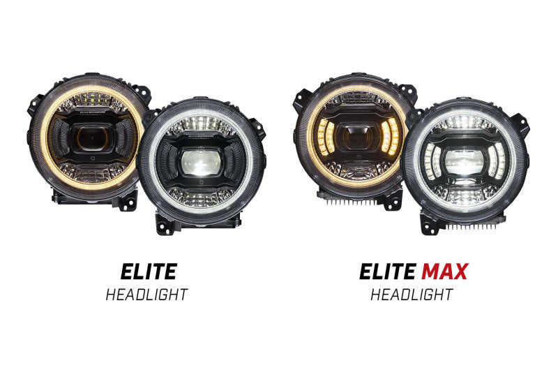 Diode Dynamics DD5165 18-23 Jeep JL Wrangler Elite Max LED Headlamps