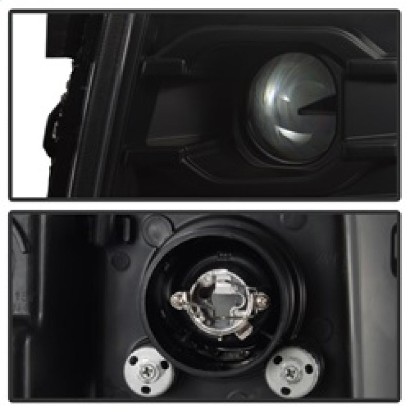 SPYDER 5083609 Spyder Chevy Silverado 1500 07-13 Version 3 Projector Headlights - Black PRO-YD-CS07V3-LBDRL-BK
