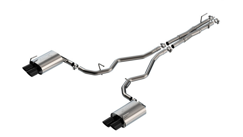 Borla 140894BC 19-22 Ford Explorer 3.0L V6 AT AWD 4DR 2.25in ATAK Catback Exhaust - Black Chrome Tip
