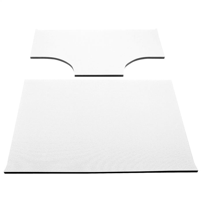 DEI 50148 03-06 Jeep Wrangler TJ 2-Door w/Speaker Pods Boom Mat Headliner - 2 Piece - White