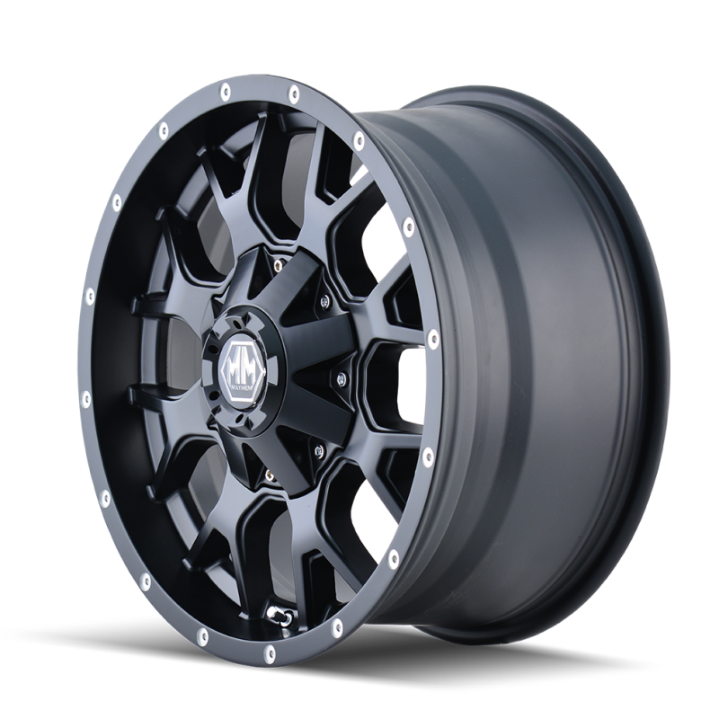 Mayhem 8015-2978MB 8015 Warrior 20x9 / 8x180 BP / 0mm Offset / 124.1mm Hub Matte Black Wheel