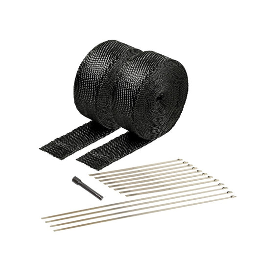 DEI 10073 Exhaust Wrap Kit - Black Titanium Wrap Locking Ties & Locking Tie Tool