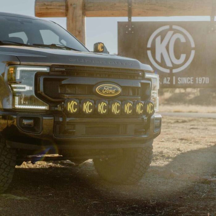 KC HiLiTES 91346 2017+ Ford Super Duty Gravity LED Pro6 7-Light Bar Kit - Front Bumper