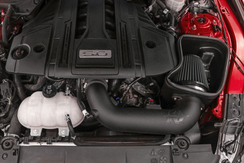 K&N Engineering 30-2605 K&N 18-23 Ford Mustang GT 5.0L V8 F/I DRYFLOW Performance Air Intake System