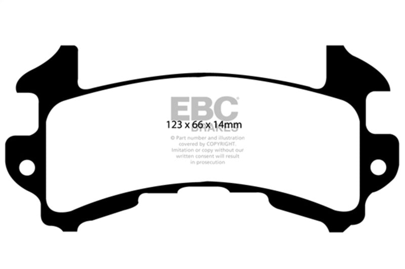 EBC DP41146R 79-85 Buick Riviera (Fwd) 3.8 Turbo Yellowstuff Rear Brake Pads