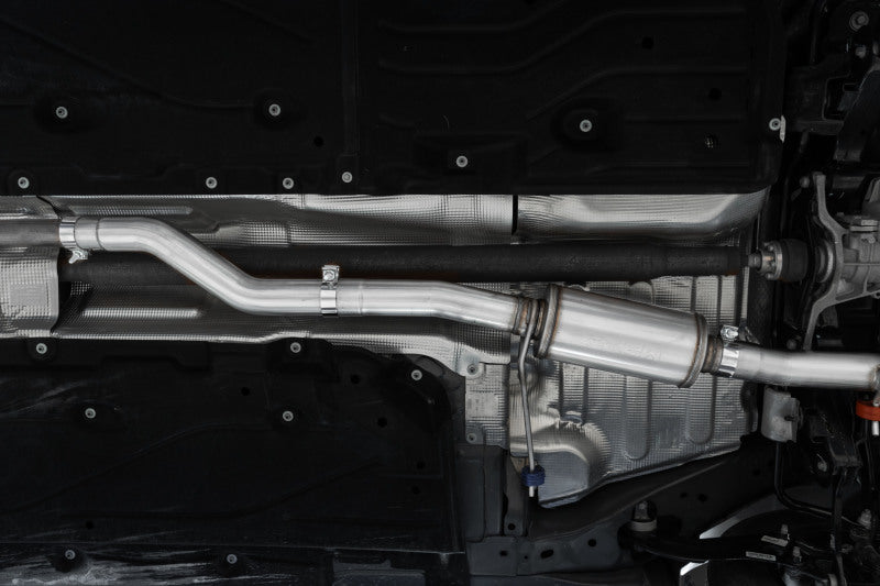 MBRP S5267AL 2022+ Ford Maverick Aluminized Steel 4in OD Tip Single Side Exit 3in Cat Back Exhaust