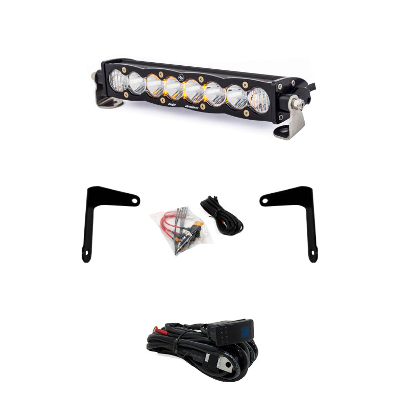Baja Designs 447037 Can-Am X3 Shock Mount Kit w/10in S8 Light Bar Clear