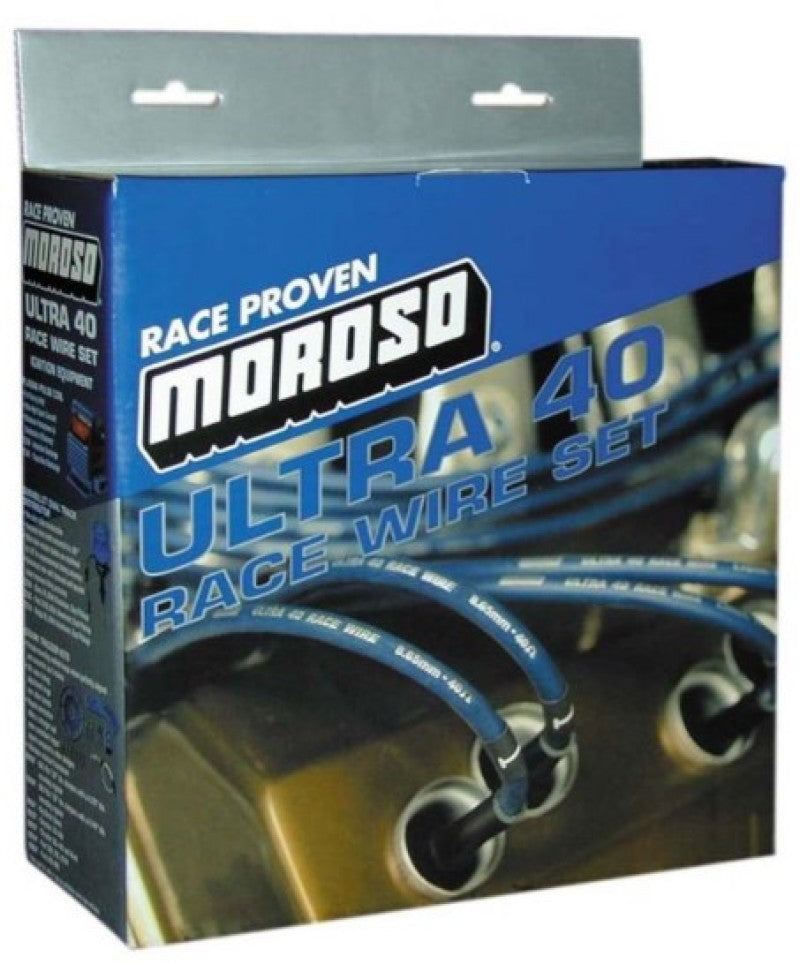 Moroso 73536 GM LS Ignition Wire Set - Ultra 40 - Sleeved - 12in - Blue