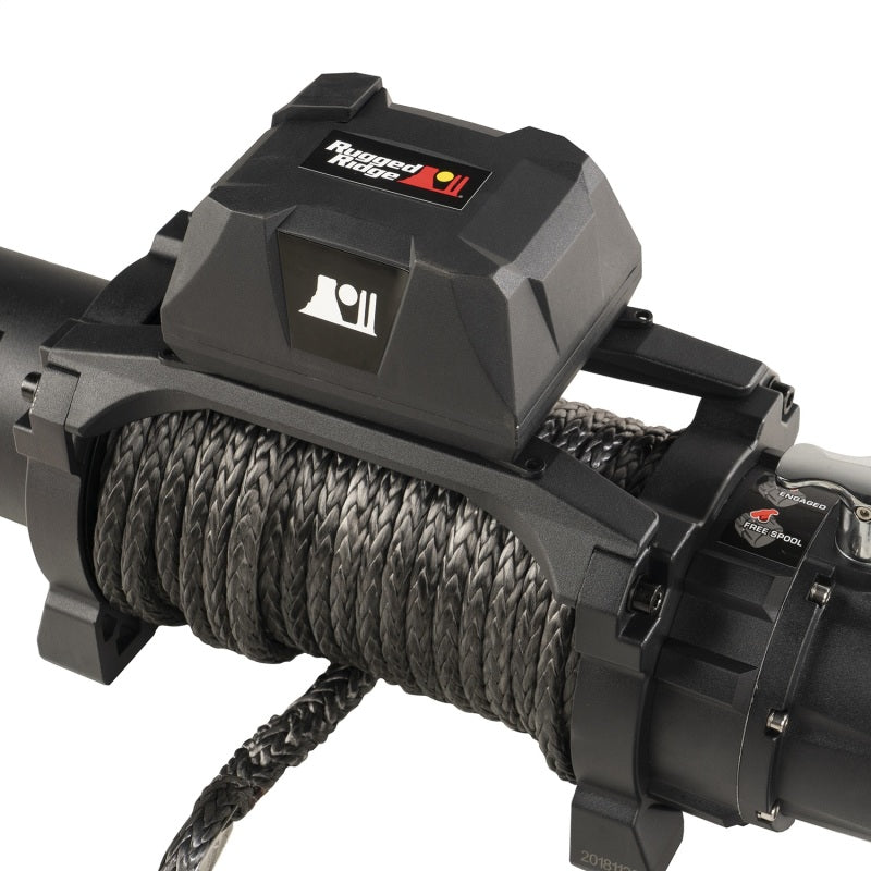 Rugged Ridge 15100.25 Trekker S12.5 Winch 12500lb Rope Wireless