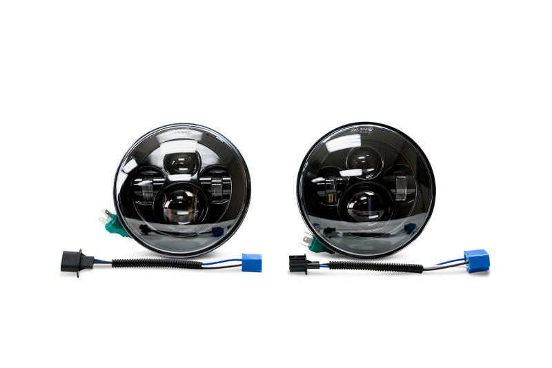 DV8 Offroad HL7JK-01 07-18 Jeep Wrangler JK LED Projector Headlights