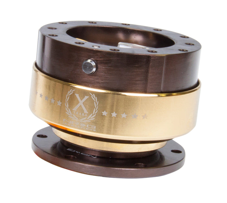 NRG SRK-200BR-CG Quick Release Gen 2.0 - Bronze Body / Chrome Gold Ring