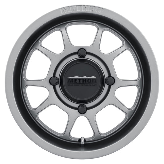 Method Wheels MR40957046443 Method MR409 Bead Grip 15x7 / 4+3/13mm Offset / 4x156 / 132mm CB Steel Grey Wheel