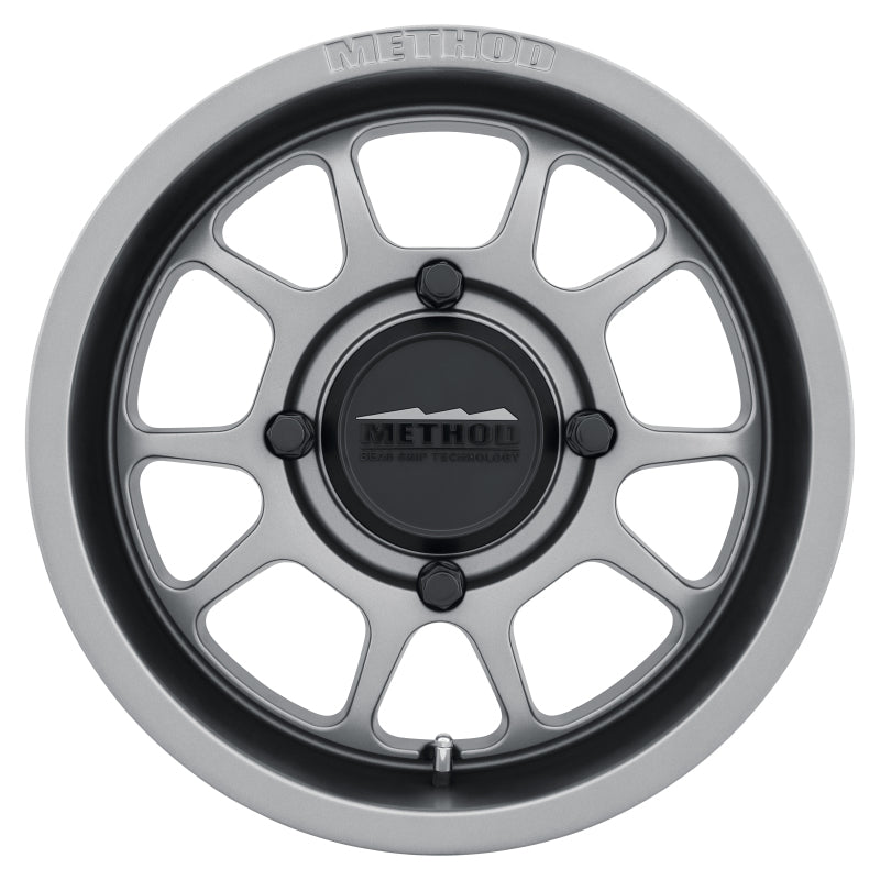 Method Wheels MR40951047455 Method MR409 Bead Grip 15x10 / 5+5/0mm Offset / 4x136 / 106.25mm CB Steel Grey Wheel