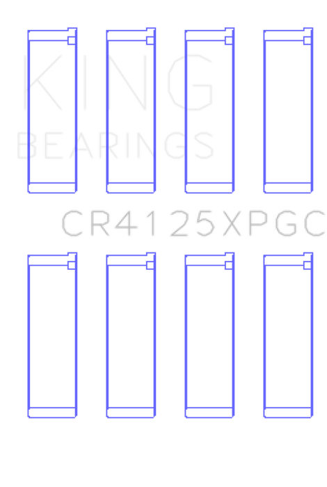 King Engine Bearings CR4125XPGCSTDX Subaru EJ20/EJ22/EJ25 pMaxKote Performance Rod Bearing Set - Size STDX