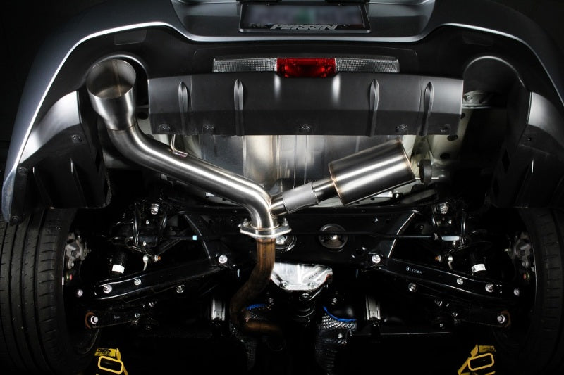 Perrin Performance PSP-EXT-368BR PERRIN 22-25 Subaru BRZ / Toyota GR86 Axle Back Exhaust SS (Single Side Exit w/Helmholtz Chamber)