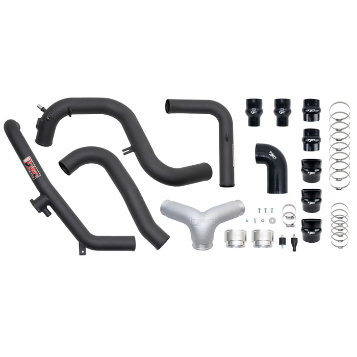 Injen SES9301ICPWB 21-23 Ford Bronco 2.7L V6 (TT) EcoBoost SES Intercooler Pipes - Wrinkle Black