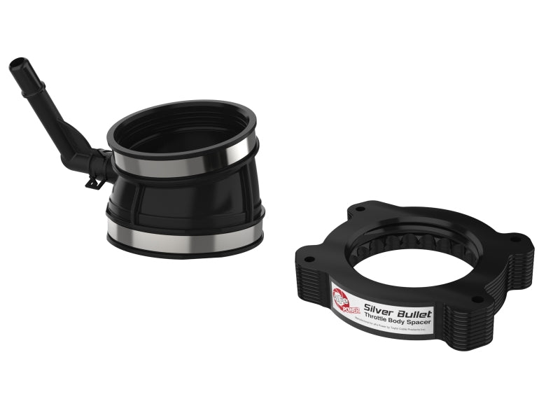 aFe 46-34017B 2020 Vette C8 Silver Bullet Aluminum Throttle Body Spacer / Works With Factory Intake Only - Blk